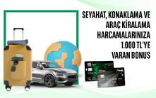 TEB Ticari Kredi Kartları ile Seyahat Harcamalarınıza Toplam 1000 TL Bonus!